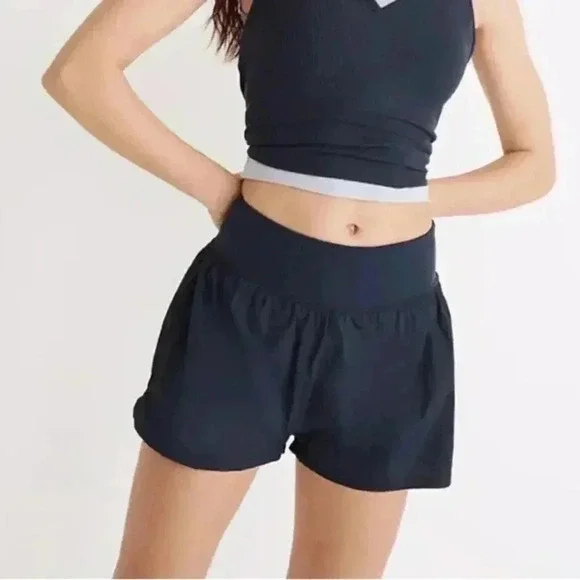 Madewell MWL Running Shorts Navy - Picture 3 of 7